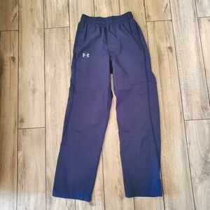 UNDER ARMOUR | Navy Blue Lined Drawstring Athletic Pants (Size S)
